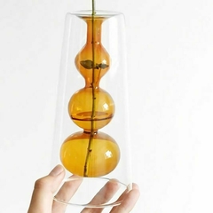 CANDELABRO/FLORERO AMBER