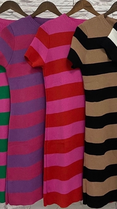 Vestido tricô Listras na internet