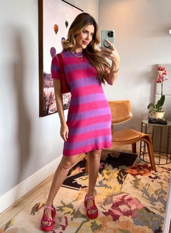 Vestido tricô Listras - comprar online