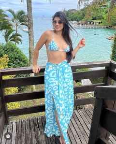 BIQUINI AMAR EST PRINT TURQUESA