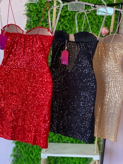 VESTIDO PAETÊ LUXO RETRÔ - comprar online