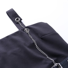 Vestido Gótico Midi Cinto com Corrente - comprar online