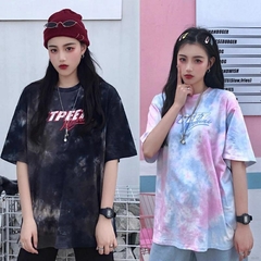 Camiseta Feminina De Manga Curta Estilo Harajuku - 2 Cores