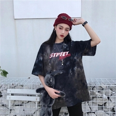 Camiseta Feminina De Manga Curta Estilo Harajuku - 2 Cores - comprar online