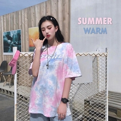 Camiseta Feminina De Manga Curta Estilo Harajuku - 2 Cores - loja online