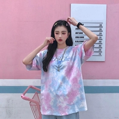 Camiseta Feminina De Manga Curta Estilo Harajuku - 2 Cores na internet