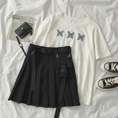 Conjunto de 2 peças Saia Plissada + Camiseta na internet