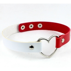 Choker Gargantilha de Couro Coração - 18 Cores - loja online