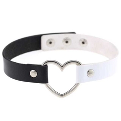 Choker Gargantilha de Couro Coração - 18 Cores na internet