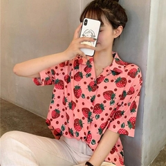 Blusa De Moranguinhos Vintage - comprar online