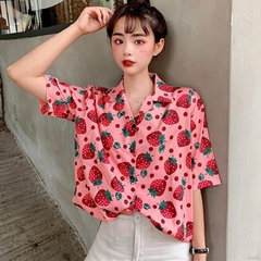 Blusa De Moranguinhos Vintage na internet