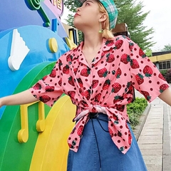 Blusa De Moranguinhos Vintage - loja online
