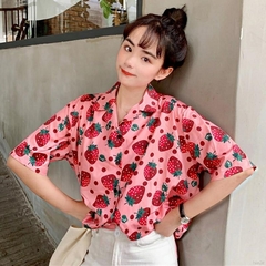 Blusa De Moranguinhos Vintage - Kawaii Ghosty
