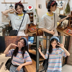 Blusa Listrada Kawaii - 2 Cores - comprar online