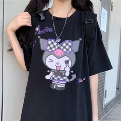Camiseta Kuromi Hello Kitty - 2 Cores