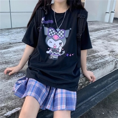 Camiseta Kuromi Hello Kitty - 2 Cores - loja online