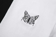 Cropped Borboleta Branca e Preta - Kawaii Ghosty