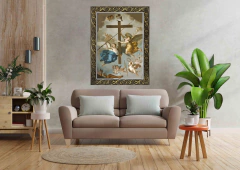 031 Quadro Jesus - A Exaltação da Santa Cruz - comprar online