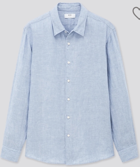 Camisas de Lino Uniqlo Hombre