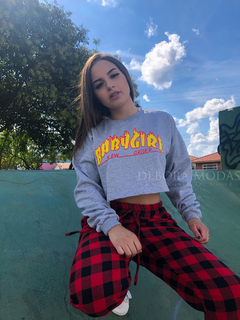 Moletom Cropped baby girl