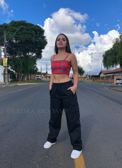 Calça cargo preta - loja online