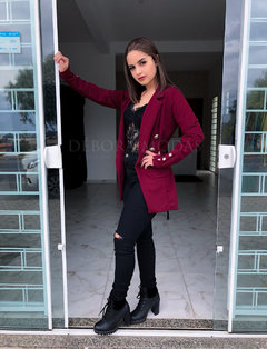 Blazer Balmain vinho - comprar online