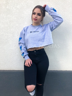 Moletom Cropped Butterfly
