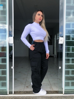Calça cargo preta - comprar online
