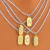 Colar riviera + inicial cravejada PERSONALIZADA