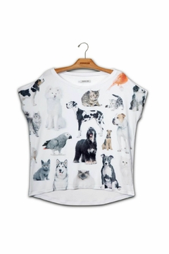 Blusa Quadradasim Animais - comprar online