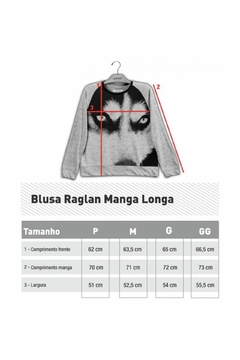 Blusa Raglan Manga Longa Yorkshire na internet