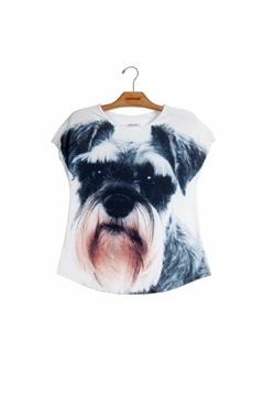 Camiseta Evasê Schnauzer - comprar online