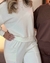 CONJUNTO EM MOLETOM DIFERENCIADO BLUSA CROPPED + CALÇA PANTALONA - Allure Closet