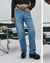 CALÇA JEANS RETA COM LENÇO TIGRADO - loja online