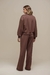 CONJUNTO EM MOLETOM DIFERENCIADO BLUSA CROPPED + CALÇA PANTALONA - loja online
