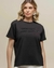 T-SHIRT DIFERENCIADA COM BRILHO COFFEE - Allure Closet