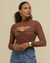 BLUSA EM MALHA COM RECORTE DIFERENCIADA - loja online
