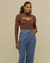 BLUSA EM MALHA COM RECORTE DIFERENCIADA - comprar online