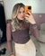 BLUSA TULE ML COM GOLA - comprar online
