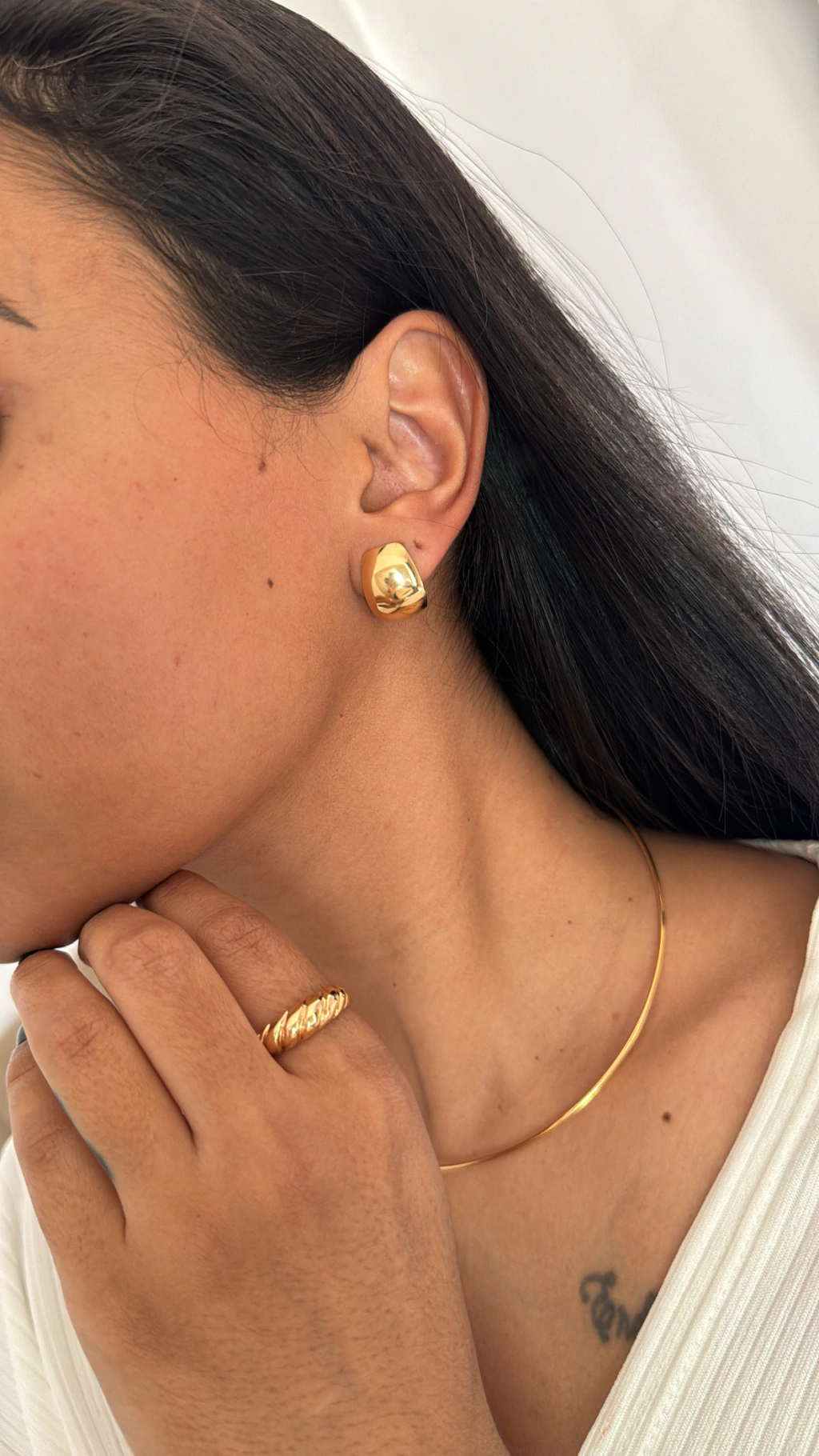 Brinco Sarah banhado a Ouro 18k