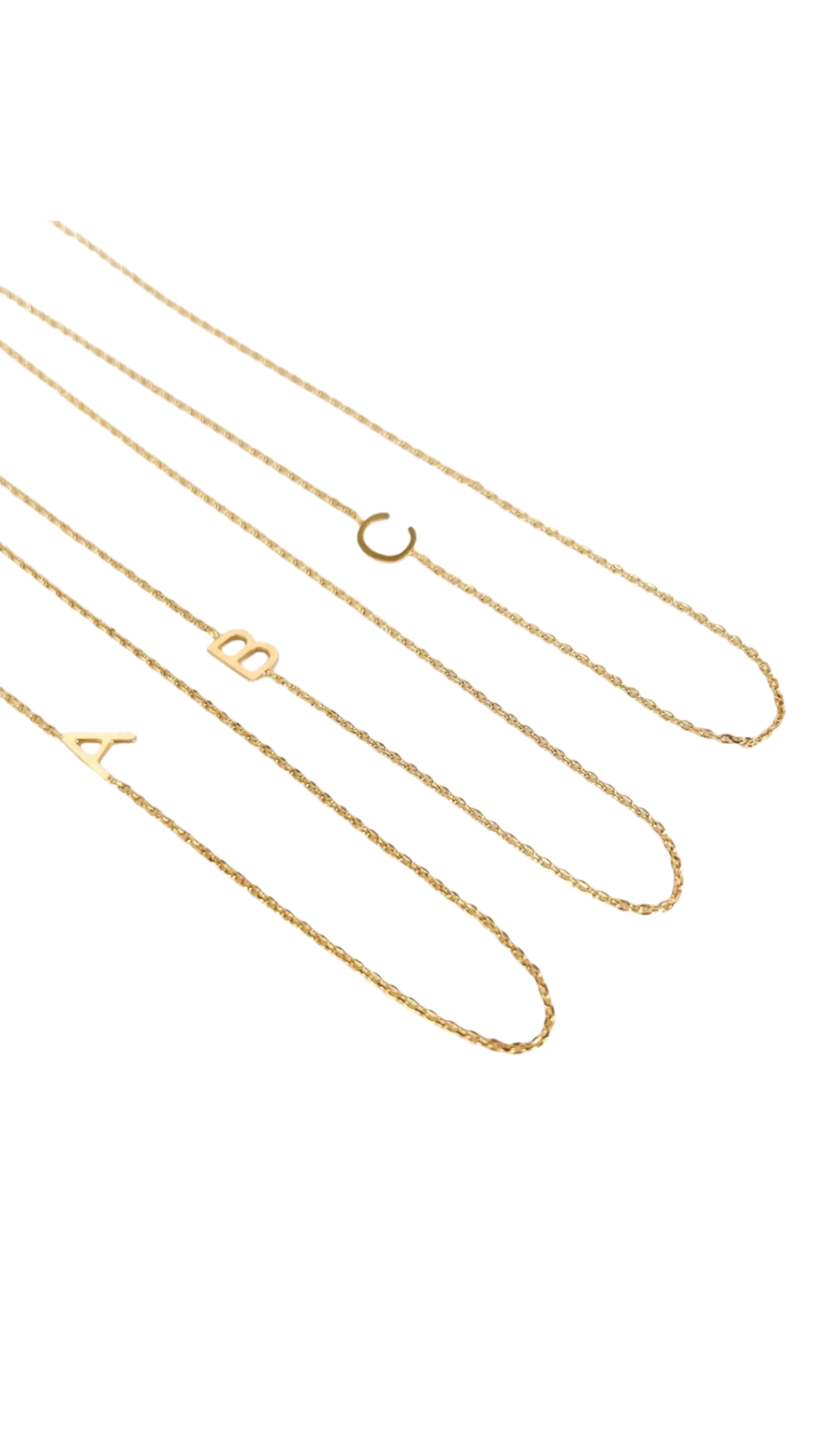 Colar Letra banhada a ouro18K