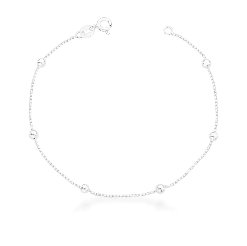 Pulseira bolinha em prata925