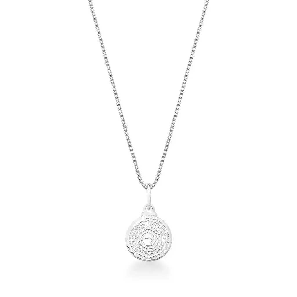 Colar medalha com oração do pai nosso em Prata925