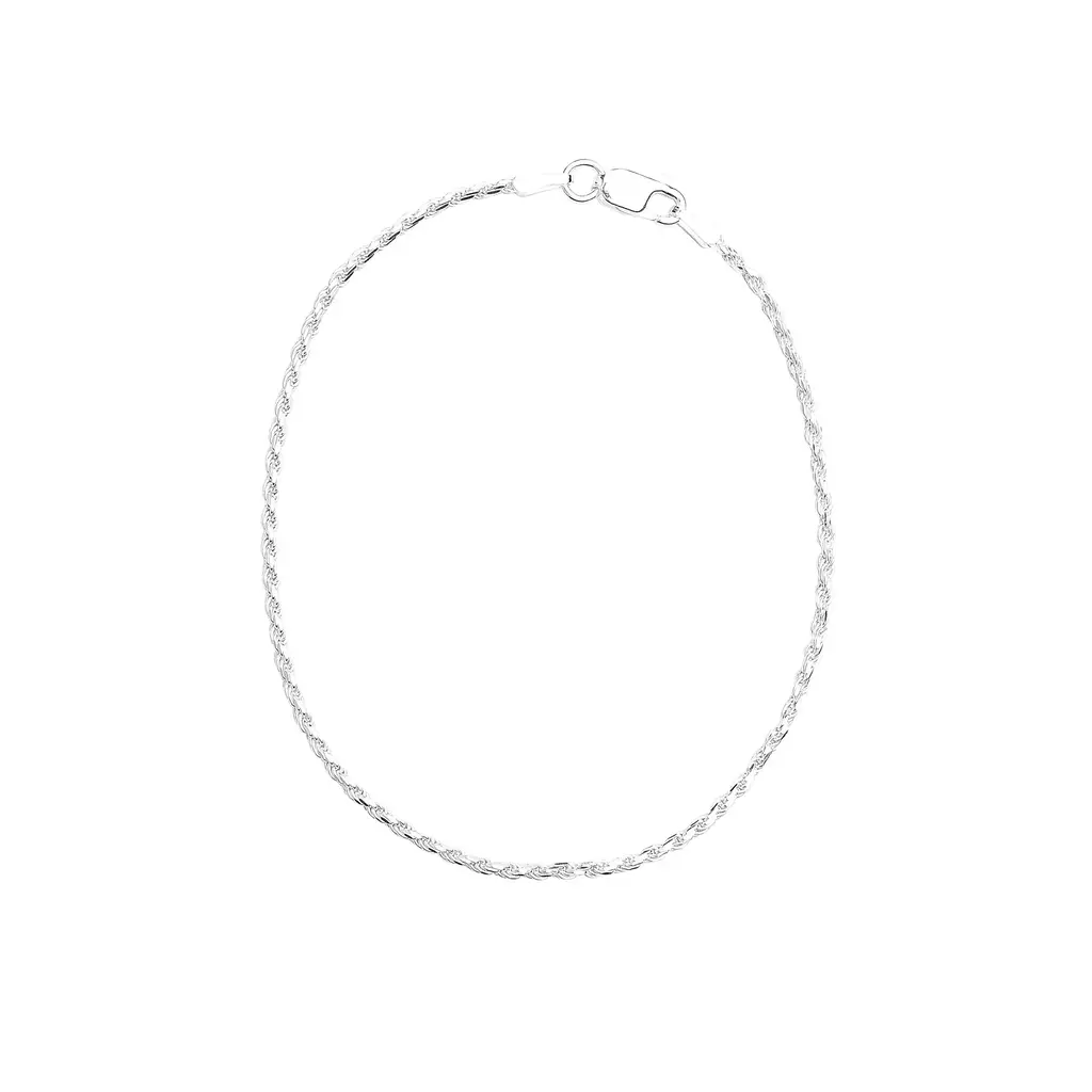 Pulseira cordão torcido em prata925