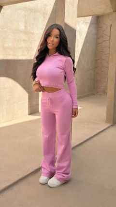 Conjunto Modal Faixa Rosa