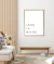 Cuadro frase Less is more - comprar online