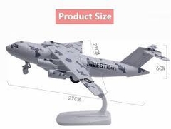 Miniatura C17 Transportadora De Avião Pull De Volta Luz Modelo De Aeronave Brinquedo Educação - comprar online