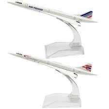 MAQUETE AVIÃO SUPERSÔNICO CONCORDE /AIR FRANCE /AIR BRITSH