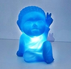 Buda con luz led Celeste - comprar online