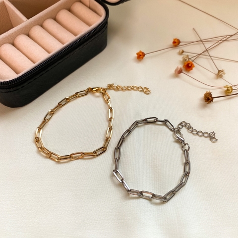 ref 29 pulseira corrente laris - verniz italiano ouro ou ródio - comprar online